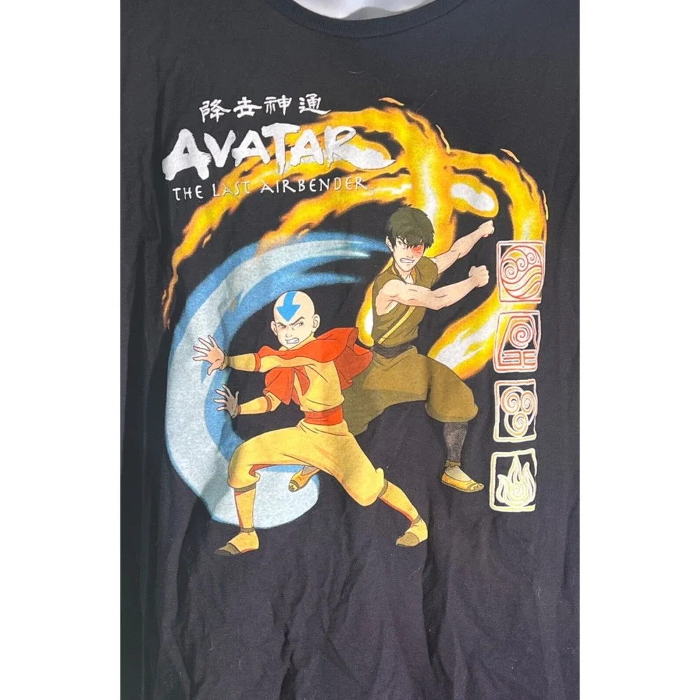 Avatar Short Sleeve T-Shirt American Casual‎ Old Clothes XL Anime